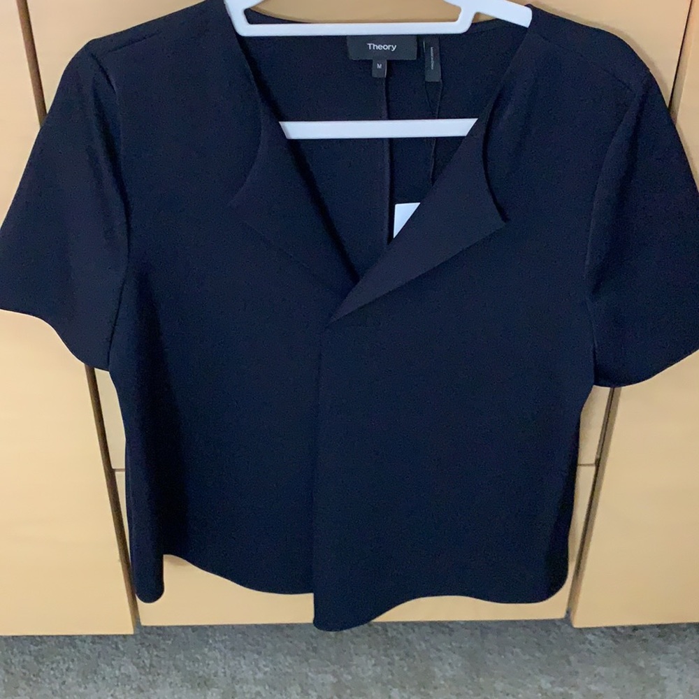 Theory Deep Navy Top Medium.